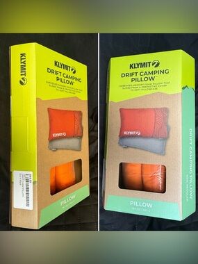 KLYMIT Drift Camping Pillow, Memory Foam, NEW IN BOX